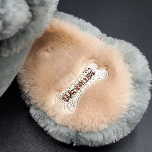 Vintage 1981 Ganzbros Blue Eyes Gray Wrinkles Dog Hand Puppet Plush 17" - Picture 5 of 9